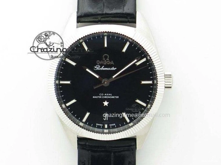 0119 FashionForward De Ville Prestige Real Power Reserve SS TW 1:1 Best Edition White Dial SS Markers On Leather Strap A 8095